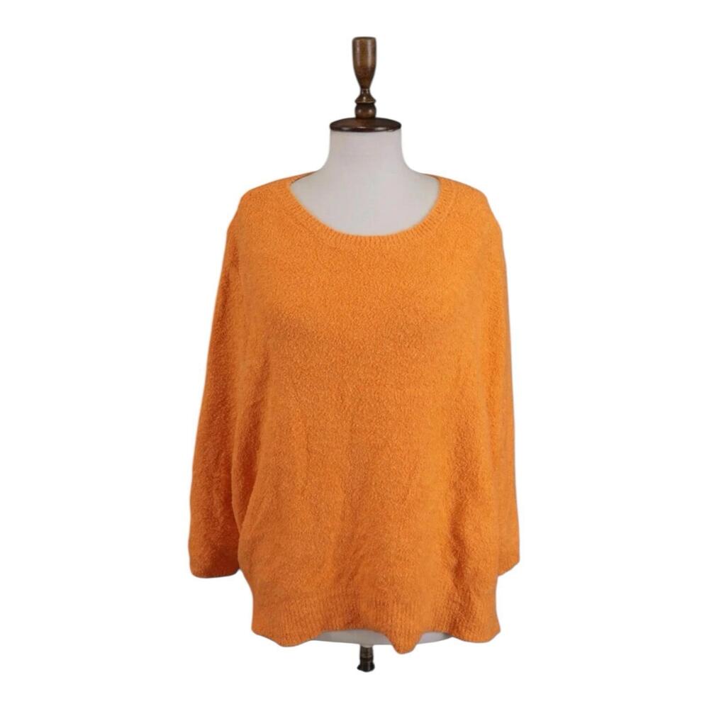 OSKA Orange Oversized Knit Sweater Size 1 XS Preppy Baggy Made in Italy